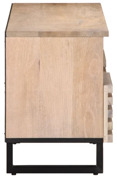 Tömör mangófa TV-szekrény 100 x 34 x 46 cm
