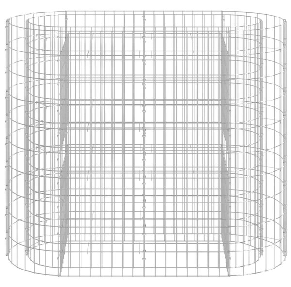 Horganyzott vas gabion magaságyás 120x50x100 cm