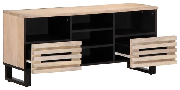 Tömör mangófa TV-szekrény 100 x 34 x 46 cm