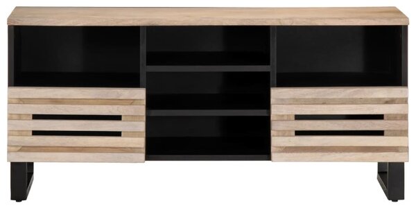 Tömör mangófa TV-szekrény 100 x 34 x 46 cm