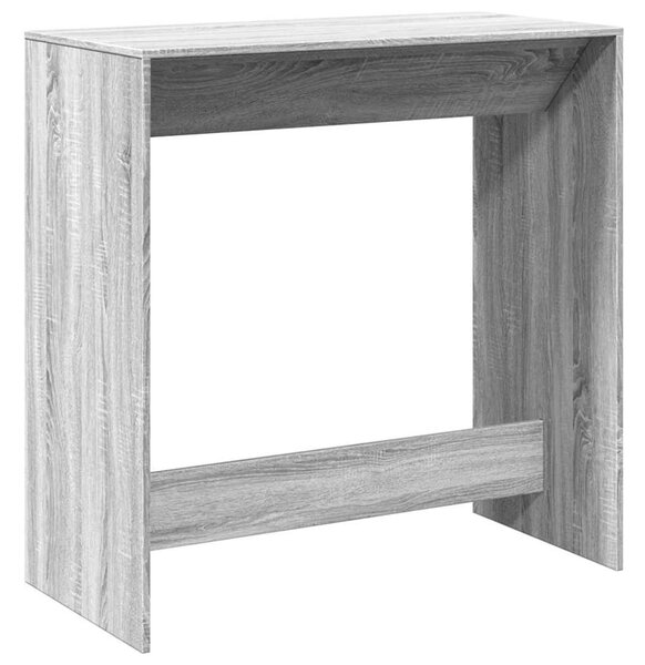 Szürke sonoma színű szerelt fa bárasztal 102 x 50 x 103,5 cm