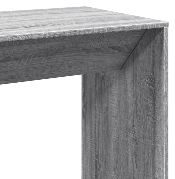 Szürke sonoma színű szerelt fa bárasztal 102 x 50 x 103,5 cm