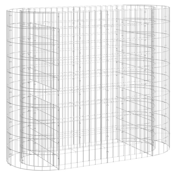 Horganyzott vas gabion magaságyás 120x50x100 cm