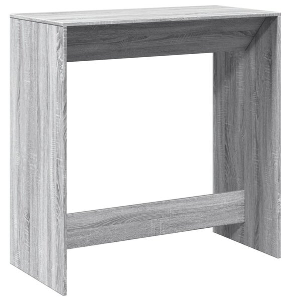 Szürke sonoma színű szerelt fa bárasztal 102 x 50 x 103,5 cm