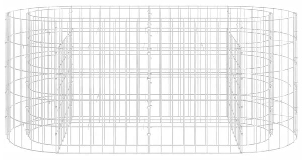 VidaXL horganyzott vas gabion magaságyás 120 x 50 x 50 cm