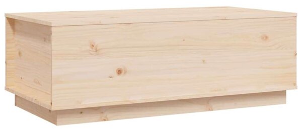 VidaXL Emelhető Dohányzóasztal - Tömör Fenyőfa - 100x50x35 cm
