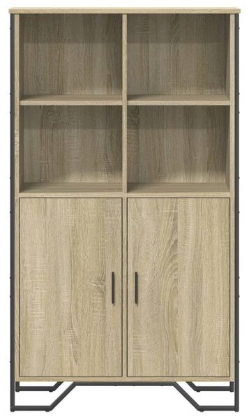 Sonoma tölgy színű szerelt fa magasszekrény 79,5x35,5x137,5 cm
