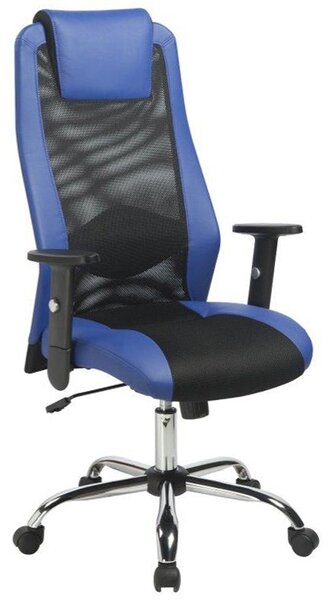 Sander irodai fotel, kék / fekete