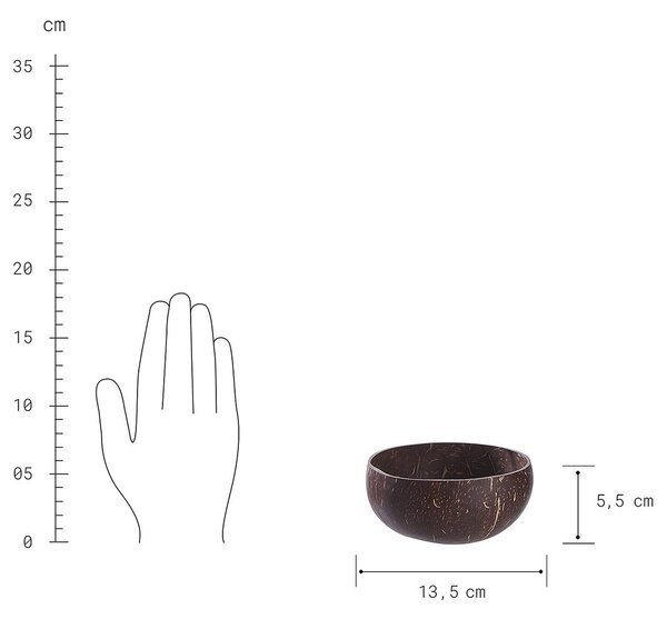 COCONUT kókuszdióból készült tál 430ml