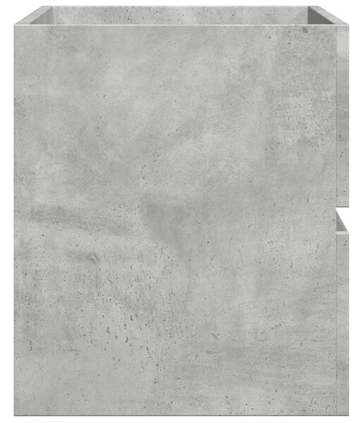 Betonszürke szerelt fa mosdószekrény 90 x 38,5 x 45 cm