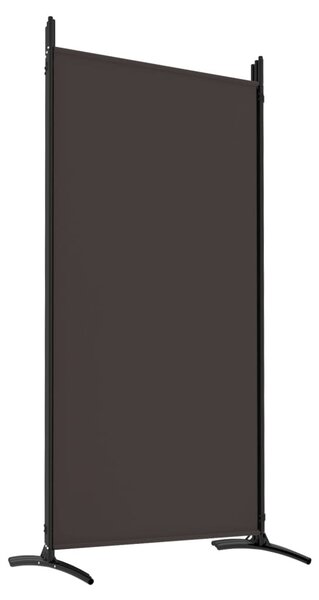 6 paneles barna szövet paraván 520x180 cm