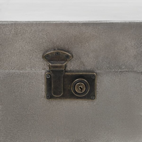 MDF és alumínium dohányzóasztal 102 x 51 x 47,5 cm