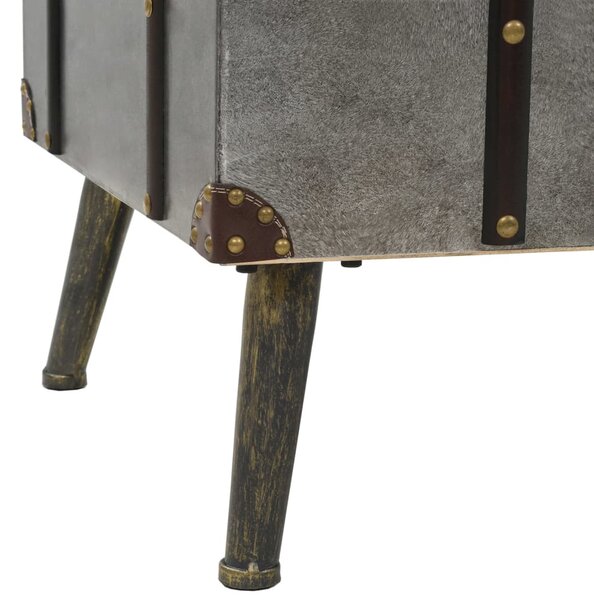 MDF és alumínium dohányzóasztal 102 x 51 x 47,5 cm