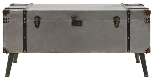 MDF és alumínium dohányzóasztal 102 x 51 x 47,5 cm
