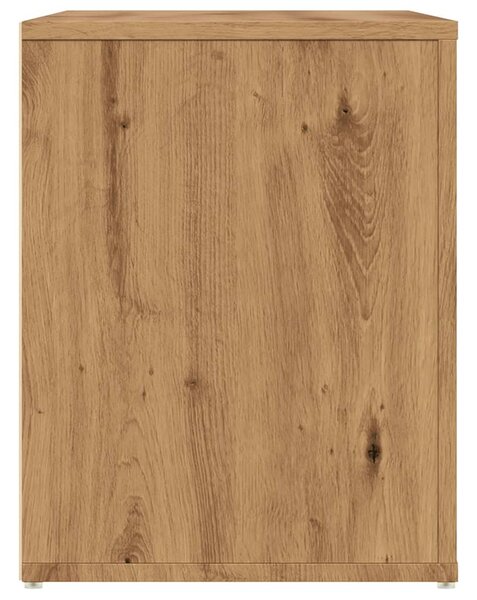 Kézműves tölgy színű szerelt fa cipőtároló pad 100 x 35 x 45 cm