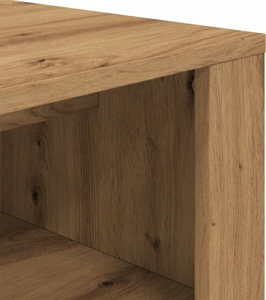 Kézműves tölgy színű szerelt fa cipőtároló pad 100 x 35 x 45 cm