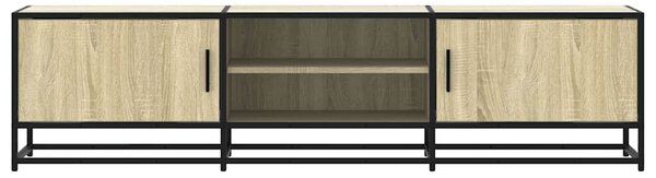 Sonoma tölgy színű szerelt fa és fém TV-szekrény 160x35x41 cm