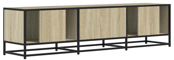 Sonoma tölgy színű szerelt fa és fém TV-szekrény 160x35x41 cm