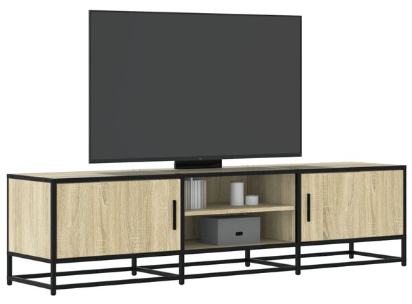 Sonoma tölgy színű szerelt fa és fém TV-szekrény 160x35x41 cm