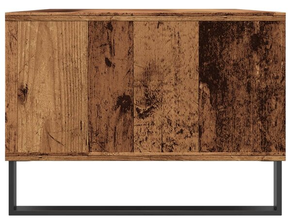 Antik fa színű szerelt fa dohányzóasztal 90 x 50 x 36,5 cm