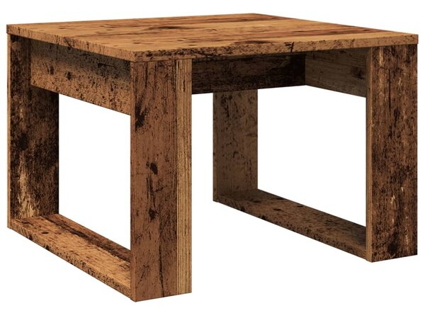 Antik fa színű szerelt fa kisasztal 50 x 50 x 35 cm
