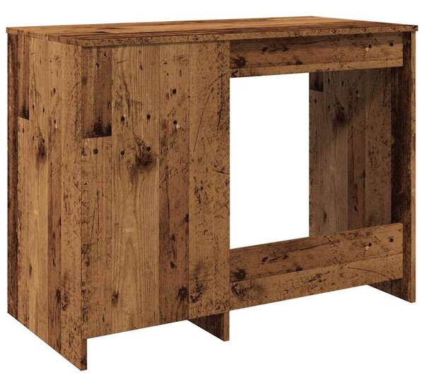 Antik fa színű szerelt fa íróasztal 100 x 50 x 76 cm