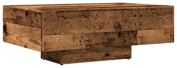 Antik fa színű szerelt fa dohányzóasztal 85 x 55 x 31 cm