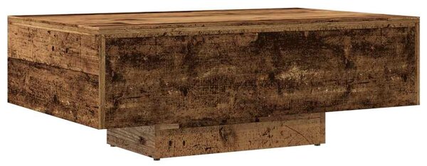 Antik fa színű szerelt fa dohányzóasztal 85 x 55 x 31 cm