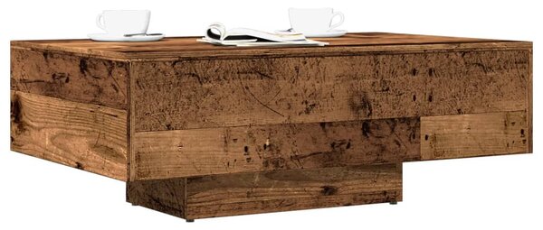 Antik fa színű szerelt fa dohányzóasztal 85 x 55 x 31 cm