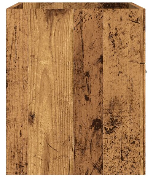 Antik fa színű szerelt fa mosdószekrény 90x38,5x46 cm