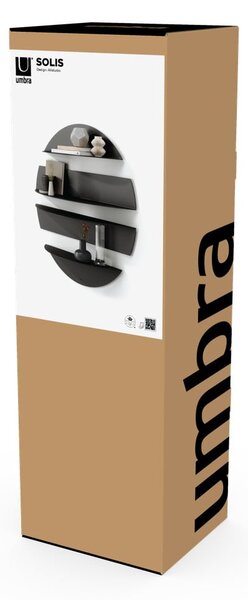 Fekete fém polc készlet 4 db-os 76 cm Solis – Umbra