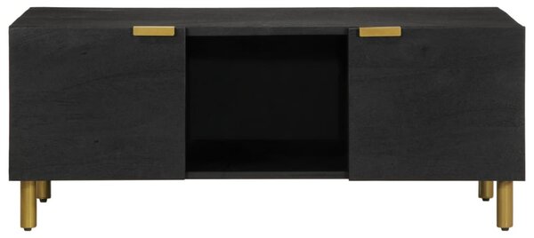 Fekete szerelt fa dohányzóasztal 100 x 54 x 40 cm