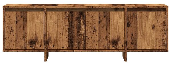 Antik fa színű szerelt fa TV-szekrény 120 x 30 x 40,5 cm