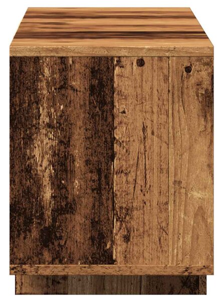 Antik fa színű szerelt fa TV-szekrény 120 x 30 x 40,5 cm