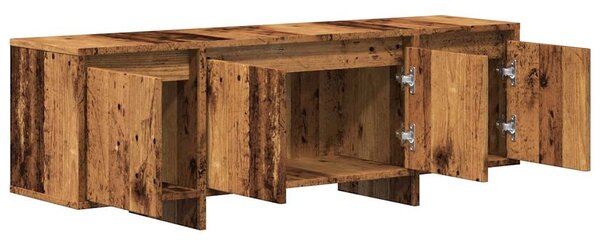 Antik fa színű szerelt fa TV-szekrény 120 x 30 x 40,5 cm