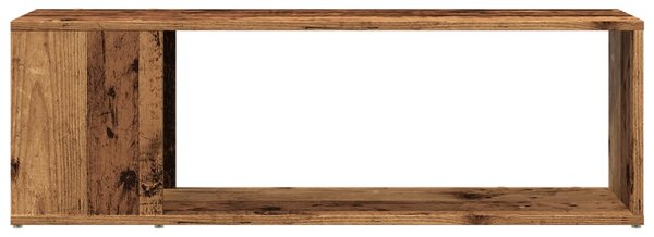 Antik fa színű szerelt fa TV-szekrény 100 x 24 x 32 cm