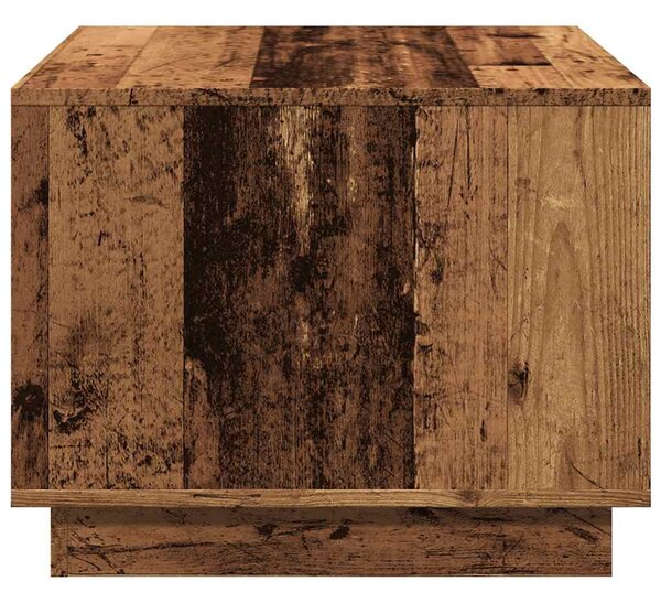 Antik fa színű szerelt fa dohányzóasztal 55 x 55 x 42 cm