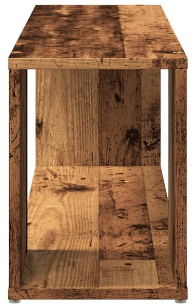 Antik fa színű szerelt fa TV-szekrény 100 x 24 x 32 cm