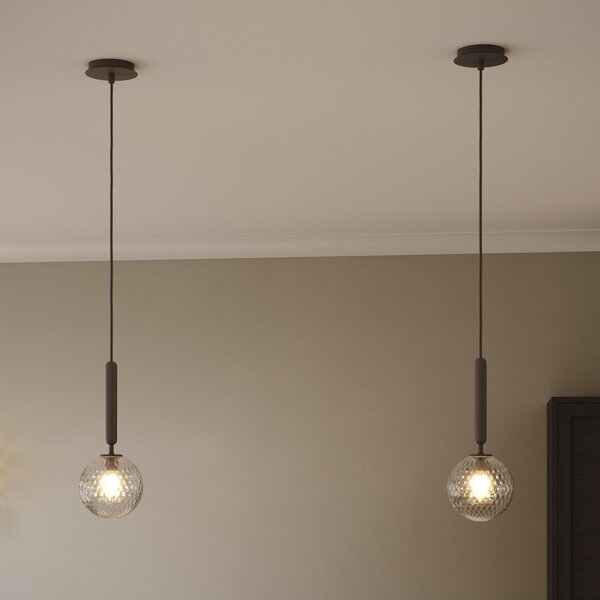 Függőlámpa Nuura Aps, Miira 1, dimmable, Átlátszó, Nappali, Üveg, Dizájn