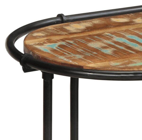 Tömör újrahasznosított fa konzolasztal 110 x 42 x 76 cm