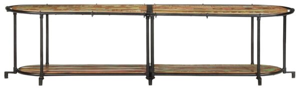 Tömör újrahasznosított fa TV-szekrény 160 x 42 x 40 cm