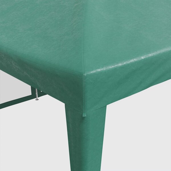 Zöld HDPE rendezvénysátor 12 hálós oldalfallal 8 x 4 m