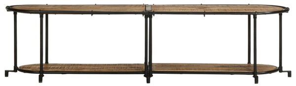 Tömör nyers mangófa TV-szekrény 160 x 42 x 40 cm