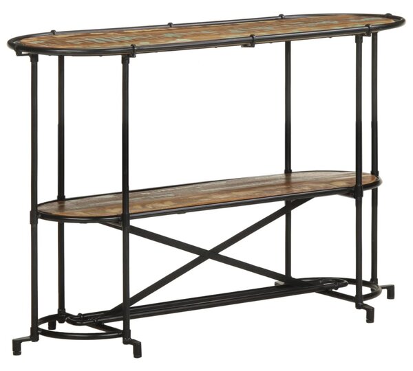 Tömör újrahasznosított fa konzolasztal 110 x 42 x 76 cm