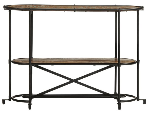 Tömör újrahasznosított fa konzolasztal 110 x 42 x 76 cm