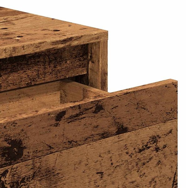 Szürke sonoma szerelt fa tálalóasztal 100x35x76,5 cm