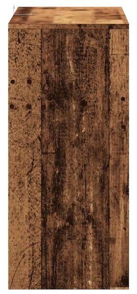 Szürke sonoma szerelt fa tálalóasztal 100x35x76,5 cm