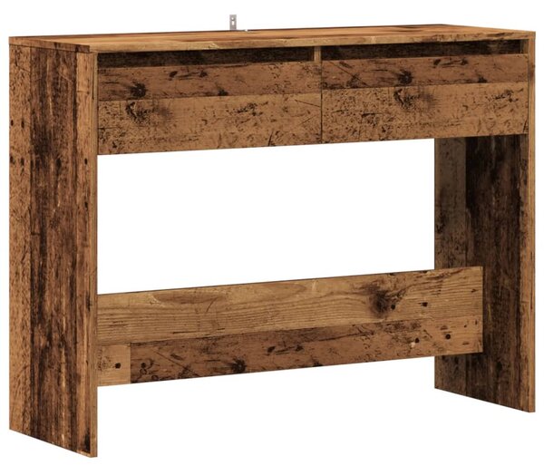 Szürke sonoma szerelt fa tálalóasztal 100x35x76,5 cm