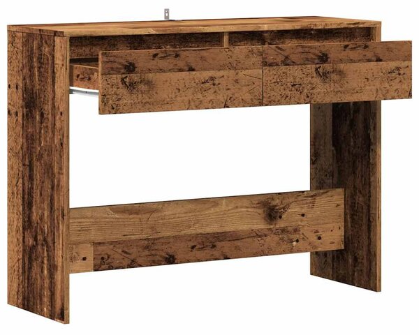 Szürke sonoma szerelt fa tálalóasztal 100x35x76,5 cm