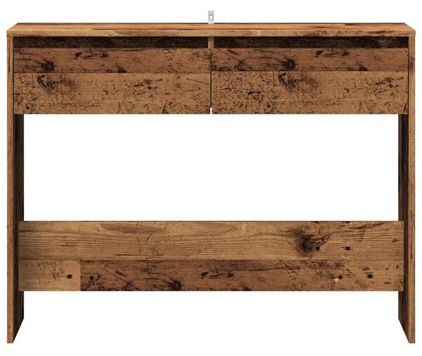 Szürke sonoma szerelt fa tálalóasztal 100x35x76,5 cm